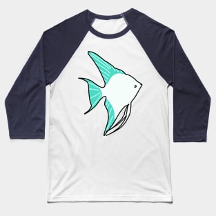 Platinum Angelfish Baseball T-Shirt